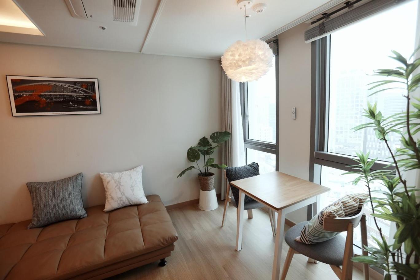 Haeundae Ocean Family Apartman Puszan Szoba fotó