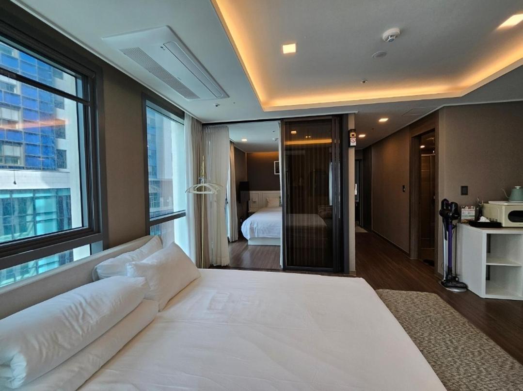 Haeundae Ocean Family Apartman Puszan Szoba fotó