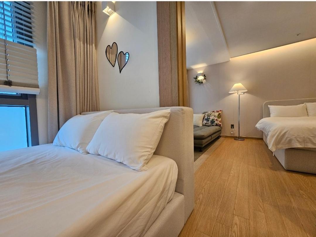 Haeundae Ocean Family Apartman Puszan Kültér fotó